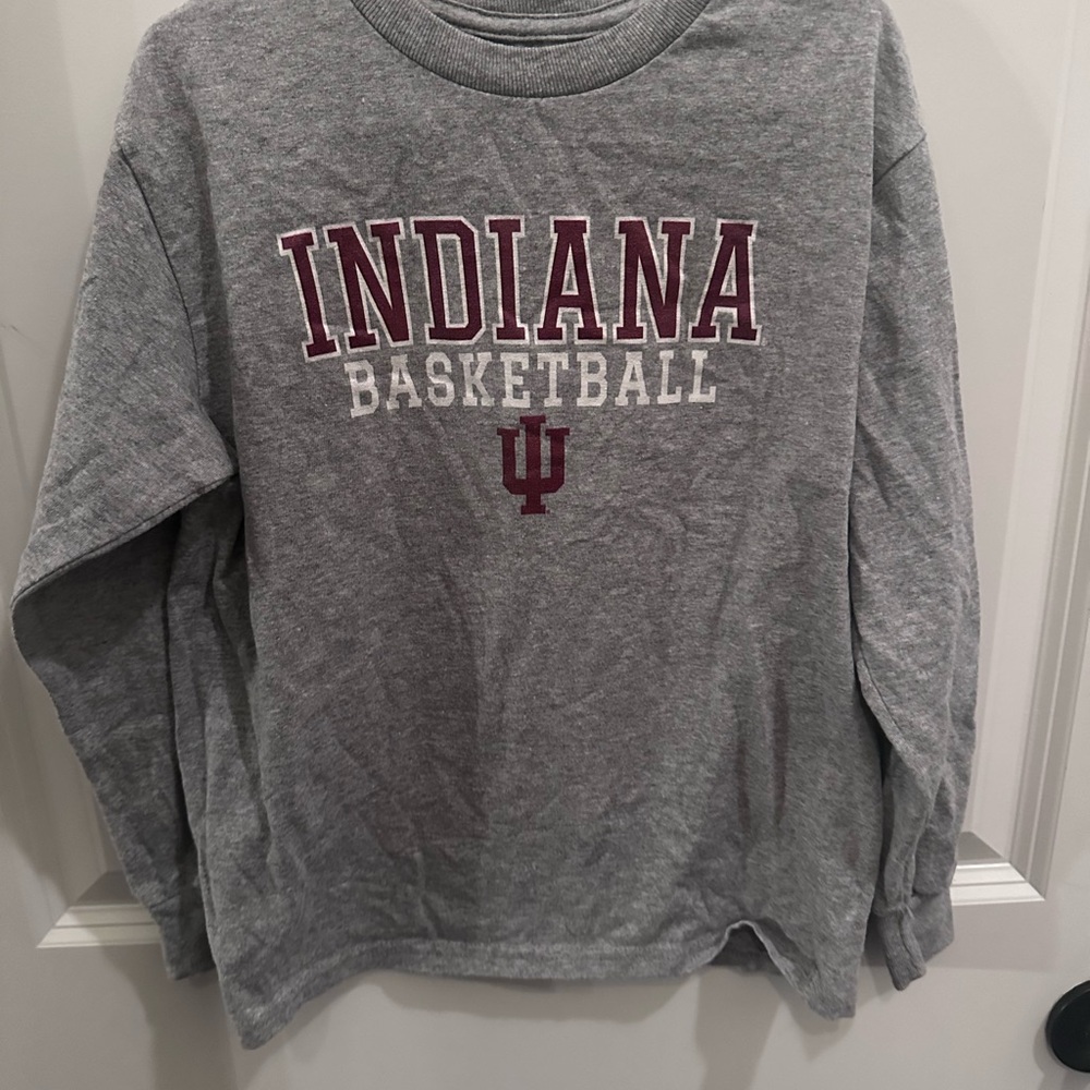 Champion Indiana (IU) Gray LS (YS 6-7)